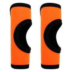2Pcs Orange Neoprene Luggage Handle Wraps Multipurpose Travel and Door Covers