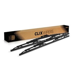 ClixWipers 20&Prime; + 20&Prime; Windshield Wiper Blades (2-Pack) – Conventional All-Steel