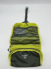 Osprey Hanging Travel Organizer Toiletry Bag Lime Green Gray Multi Pocket