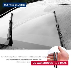 4 PCS Windshield Wiper Blade Refills, 32 Inch Adjustable Windshield Wipers Blade