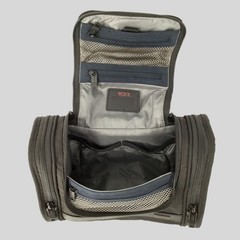 TUMI Black Ballistic Nylon Hanging Travel Toiletry Bag Cosmetic Organizer Kit