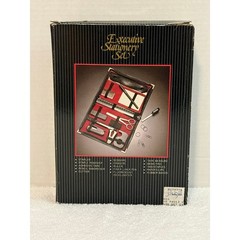Vtg JK Gill Executive Stationery Set, Retro Office Desk Organizer Kit Travel Set