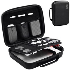 Portable Electronic Organizer Case for MacBook Accessories, Chargers, Cables & M
