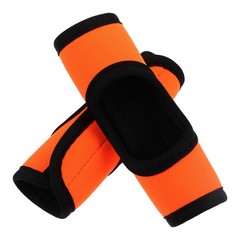 2Pcs Orange Neoprene Luggage Handle Wraps Multipurpose Travel and Door Covers