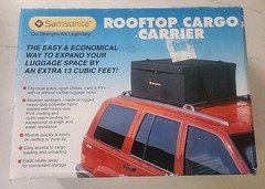 SAMSONITE ROOFTOP CARGO CARRIER WEATHER RESISTANT 13 CU. FT. SOFT LUGGAGE
