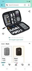 BAGSMART Electronics Organizer Travel Case, Small Cable Organizer Bag, NWT