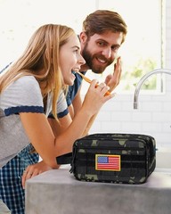 Tactical Molle Toiletry Bag for Men – Waterproof Dopp Kit with Large Capacity