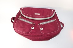 Travelon Anti Theft Crossbody Foldover Burgundy/Gray Travel Bag