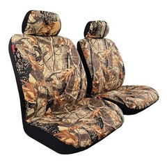 Universal Forest Tree Camouflage Cotton Canvas Truck Seat Covers Front Pair