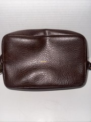 VINTAGE ROLFS Brown Travel Dopp Kit Shaving Bag 70&rsquo;s Vinyl Very Clean