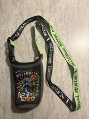 Halloween Horror Nights 2024 Drink Beverage Holder Neon Green Black