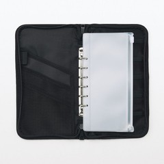 MUJI Polyester passport case with clear pocket Black cm 23.5x13x2.5 8
