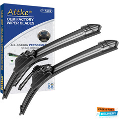 ATTKE OEM Quality Front Windscreen Wiper Blades for Jeep Wrangler 2007-2018 1…