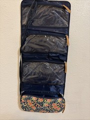 Ollie & Olivia Hanging Travel Organizer Vibrant Floral Pattern 4 Pockets 12×30