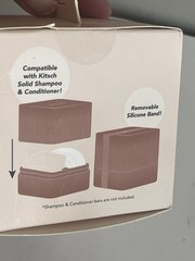 Kitsch Dry Solid Shampoo & Conditioner TSA App Plastic Travel Case & Band Sealed
