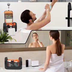 Tactical Toiletry Bag for Men – Hanging Mens Toiletry Travel Bag Shower Bathroom
