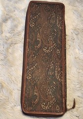 Vintage Number 1 London Paisley Tie Rack Travel Case – Tie Rack – Zip Up- Rare