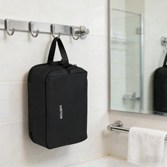 Travel Toiletry Bag for Men, Water-Resistant Dopp Kit, Black