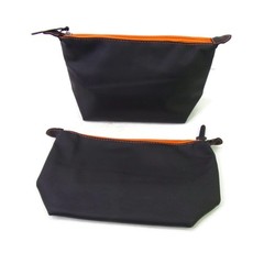 2-Pcs NEW Zippered Makeup Cosmetic Toiletry Bags w/ Inside Zippered Pocket