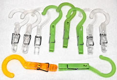 10 Pack Plastic Hanging Hooks for Travel Laundry, Underwear, Socks, Gloves,Hats
