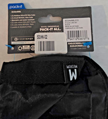 Eagle Creek Pack It Slim Cube Set Black Organizer Bags Medium & Small