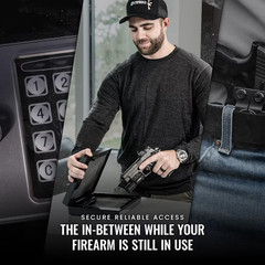 STOPBOX SB401 Black – Full Size Modern Firearm Security | TSA Compliant