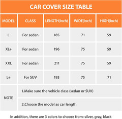 Funda impermeable para coche para todo tipo de clima.