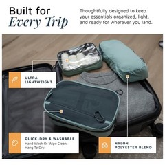 3-Piece Travel Toiletry Bag Set | Includes Hanging