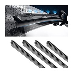 4 Pieces Windshield Wiper Blades Refills, DIY Adjustable Car 19 Inches