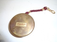 Vintage Neiman Marcus Italy Collapsible Plastic Cup w/ Brass Lid