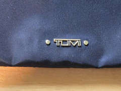 Tumi Multipurpose Nylon Zip Pouch 10×7-Uni-sex Black W/ Gold Hardware Never Used
