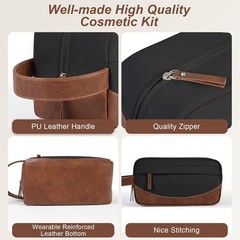 Travel Toiletry Bag for Men, Hanging Toiletry Organizer, Water Resistant Shav…