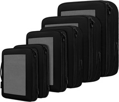 4 Set/6 Set/8 Set Compression Packing Cubes Travel Accessories Expandable Packin