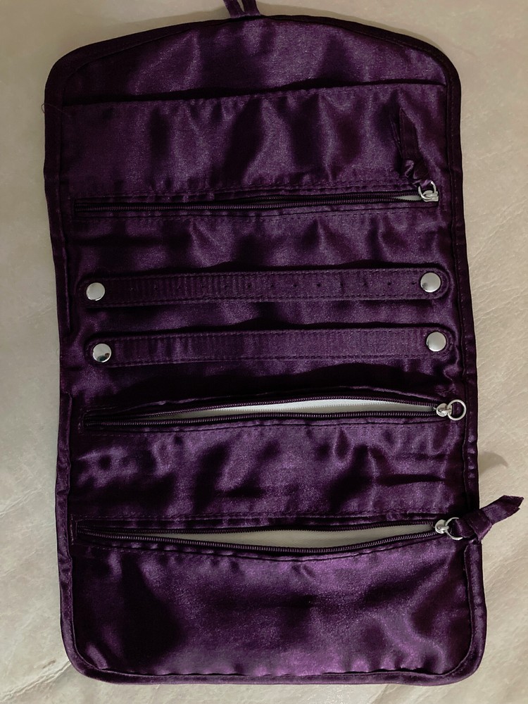 Great Reise-Schmuck-Tasche Satin 8 11/16×13 13/16in Refreshing Purple 4 Bags 2