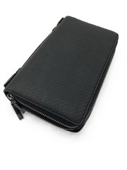 Dunhill Chassis Double Zip Organizer Travel Case,Black, L2J214A, Pre-loved
