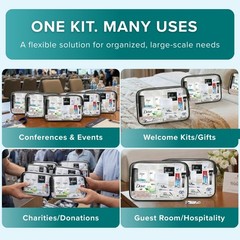 5 Pack Unisex Travel Hygiene Kits – 20-Piece Premium Toiletries Set for Travel