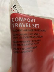 NEW Embark comfort travel set – blanket, inflatable pillow, eye mask & earplugs