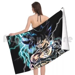 Dragon Ball Beach Towel Son Goku Bath Sheet 70×140cm Fan Art Print