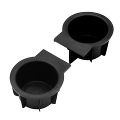 LESHIAUTO 1Pair Front Console Cup Holder Insert Compatible with Ford Black