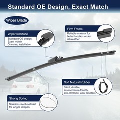 Rear Windshield Wiper Blade Arm Set for VW Golf MK4 1997-2003 – 330mm 13inch
