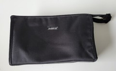Basics Toiletry Travel Bags Shaving Mens Kit/Pouch Black Zip Up