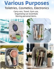 5 Packing Cubes 1 Quart Size Travel Bag TSA Approved Toiletry Bag Clear Small…