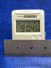 Older Basic Living Solutions Folding Travel Clock LCD Display Snooze & Light
