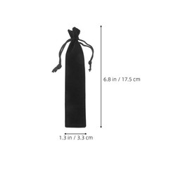 30 Pcs Fabric Velvet Pencil Pouches Drawstring Pen Bags Soft Pen Cases For Women