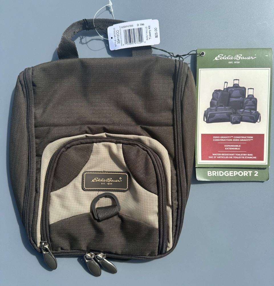 Eddie Bauer Toiletry Cosmetic Shaving Suitcase Travel Bag