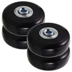 4Pcs Reusable Luggage Replacement Wheels Rubber Swivel Caster for Smooth Travel