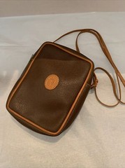 TRUSSARDI RARE ITALY TROUSSE Travel Cross Body Toiletry Clutch Very Good