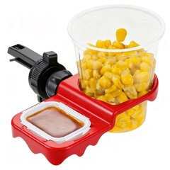 Li & Zhao Sauce Holder for Car – 2 PCS Dip Clips red