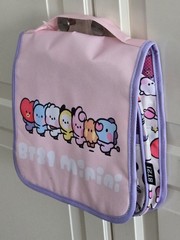 NEW BT21 MININI Hanging Toiletry Bag Travel Organizer Folding