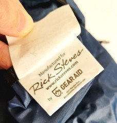 Rick Steves Navy Blue Hideaway Packable Tote Bag Folding Travel Tote Carry-On